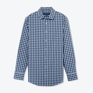 Mizzen+Main Navy and White Plaid Shirt